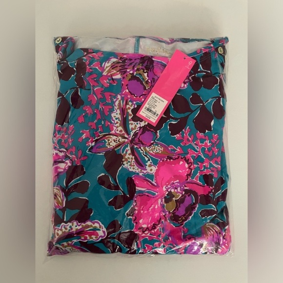 LILLY PULITZER NESSI MAXI SET BLUE RHAPSODY ORCHID YOU NOT LONG SLEEVE XL - Picture 2 of 15